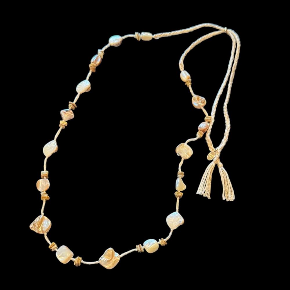Ariana Ost x Free People At the Market Beaded Boho Necklace